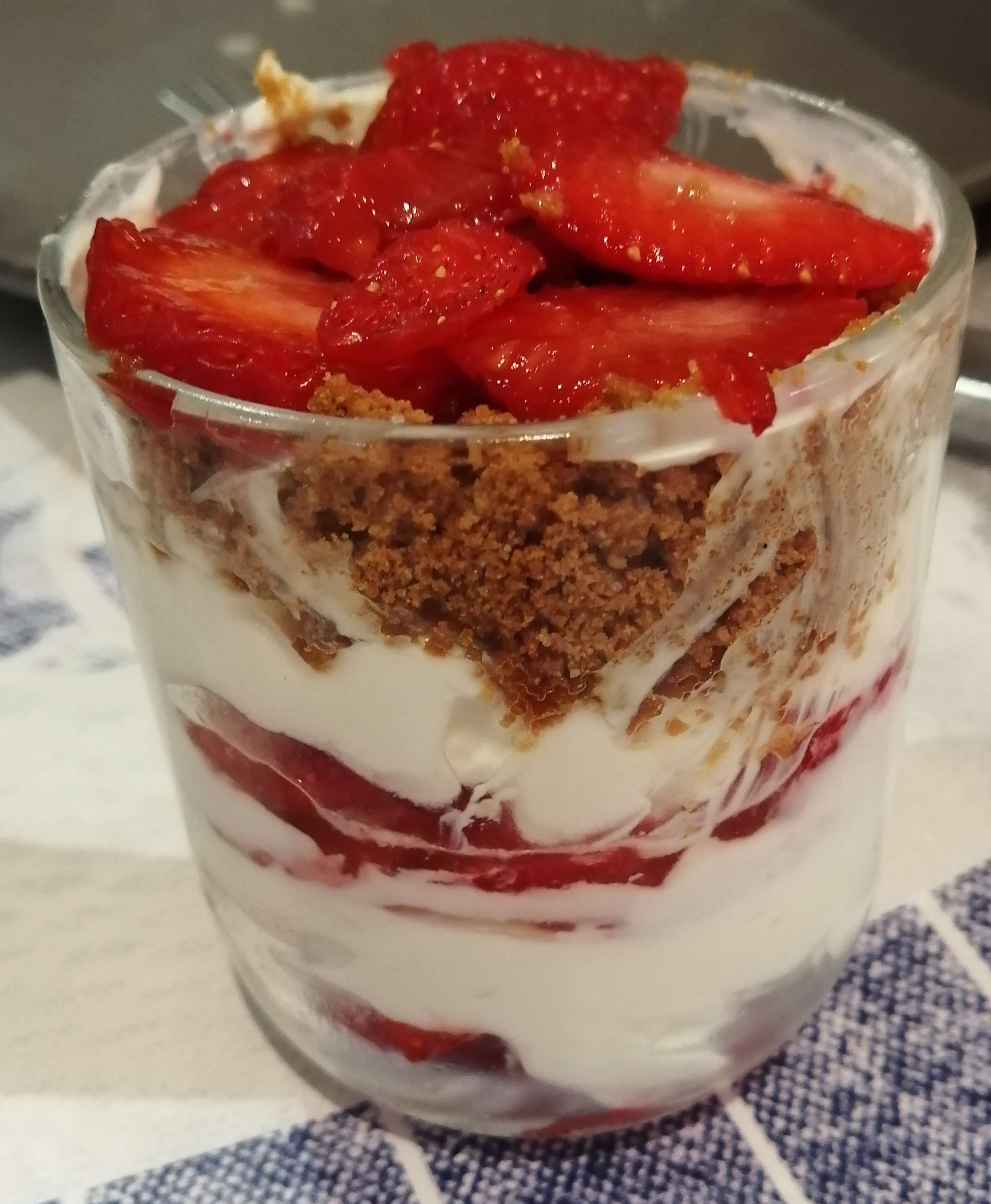 Verrines Fraises Speculoos